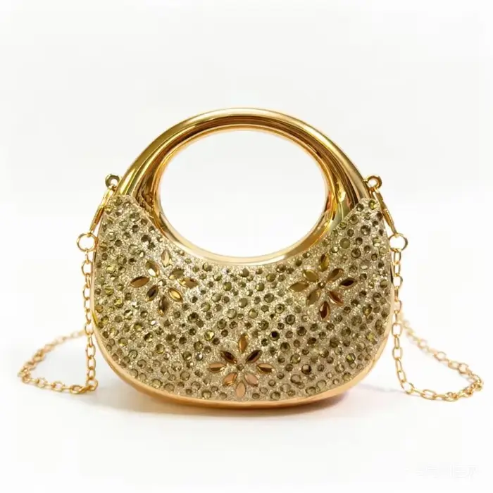 Mini sac de soirée doré