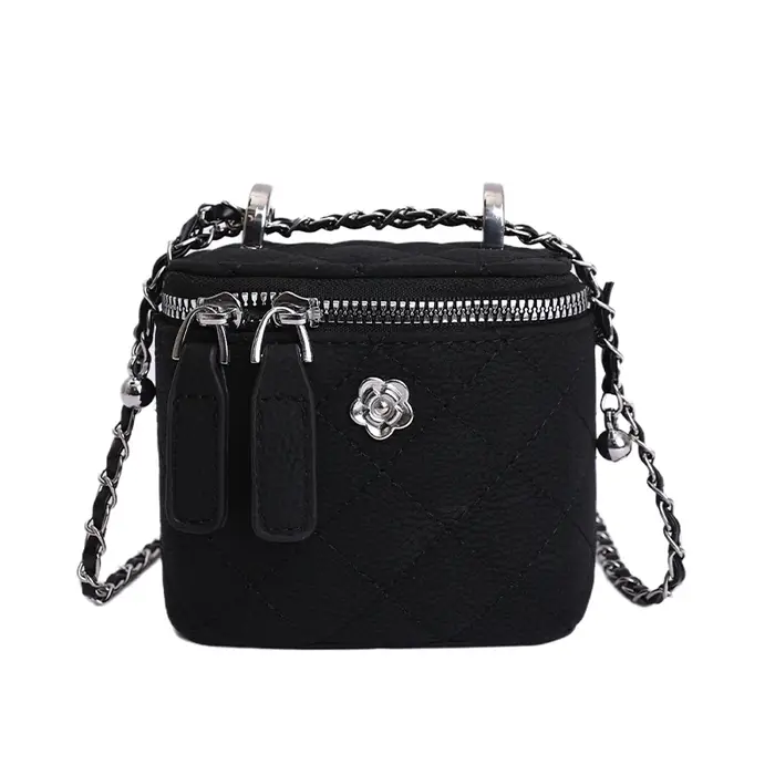 Mini sac à main carré à chaînes