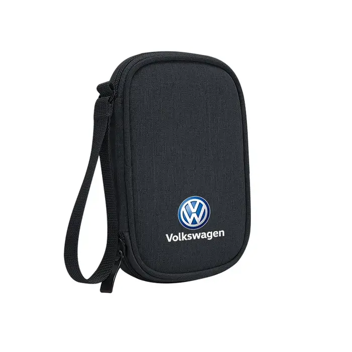 Sac de rangement portable pour câble de voiture, écouteurs, chargeur, capuchon de valve pour VW Golf