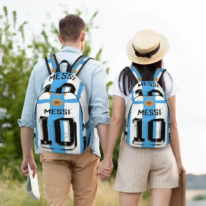 Lionel Messi sac à dos simple et élégant sac à dos en toile sac à dos femme