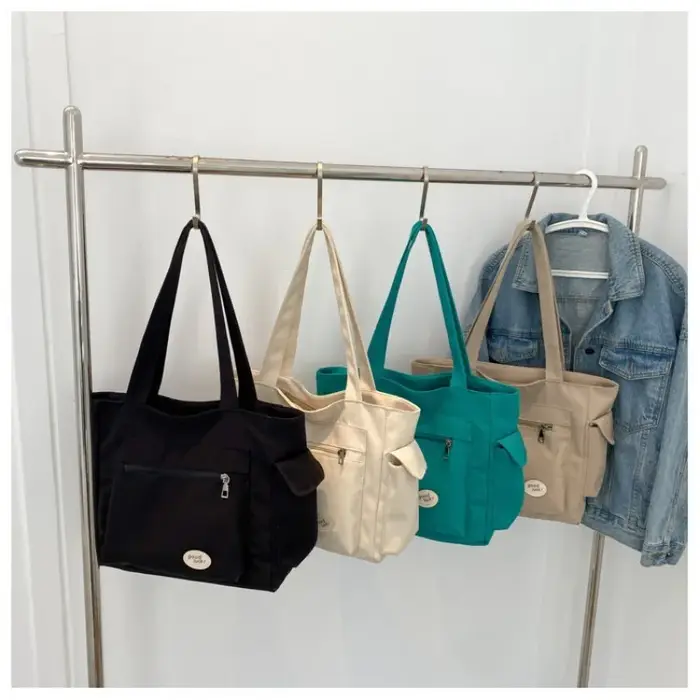Sac à bandoulière mode femme classe grande capacité sac fourre-tout étudiant nouveau sac à main de banlieue en toile sacs de transport cabas sac écologique