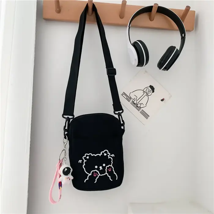 Mignon Mini toile sacs à main femmes sac petit tissu épaule sacs à bandoulière pour femmes 2023 dame