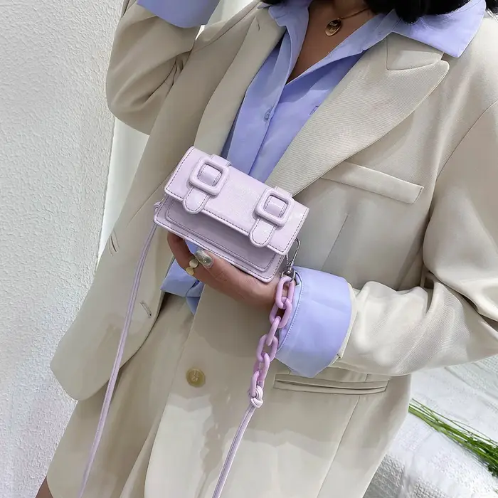 Mini sac à main en cuir pour femmes