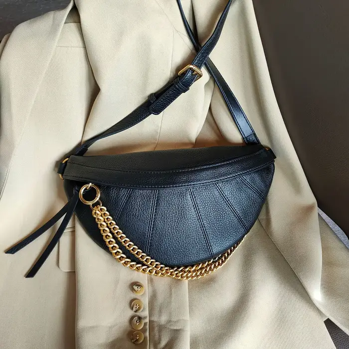 JOFanny-Sac de Taille en Cuir group pour Femme, Marque de Luxe, Ceinture, Poitrine, Mode, Ladies Ini