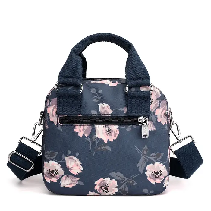 Sac à main en nylon à motif floral pour femmes