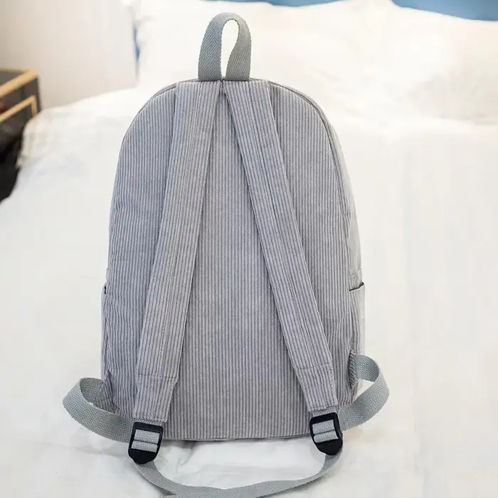 Sac à dos en velours côtelé