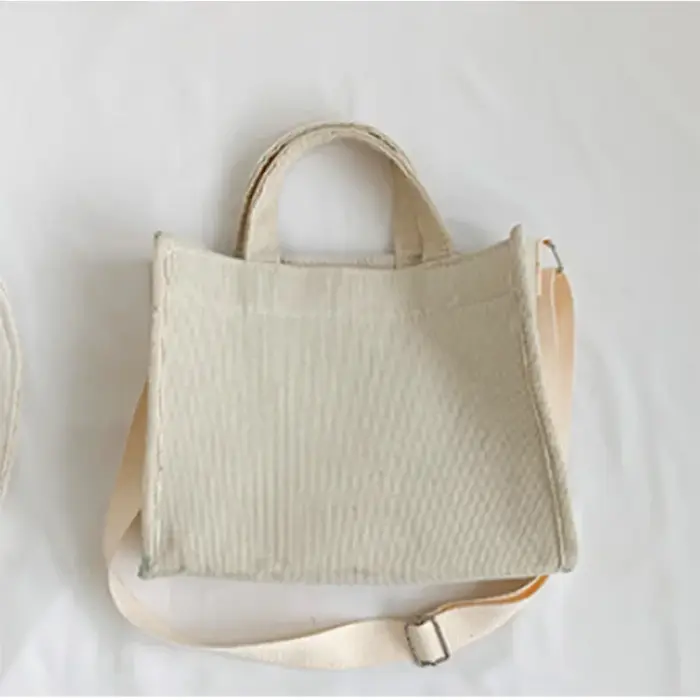 Sac à main Simple en velours côtelé pour femmes
