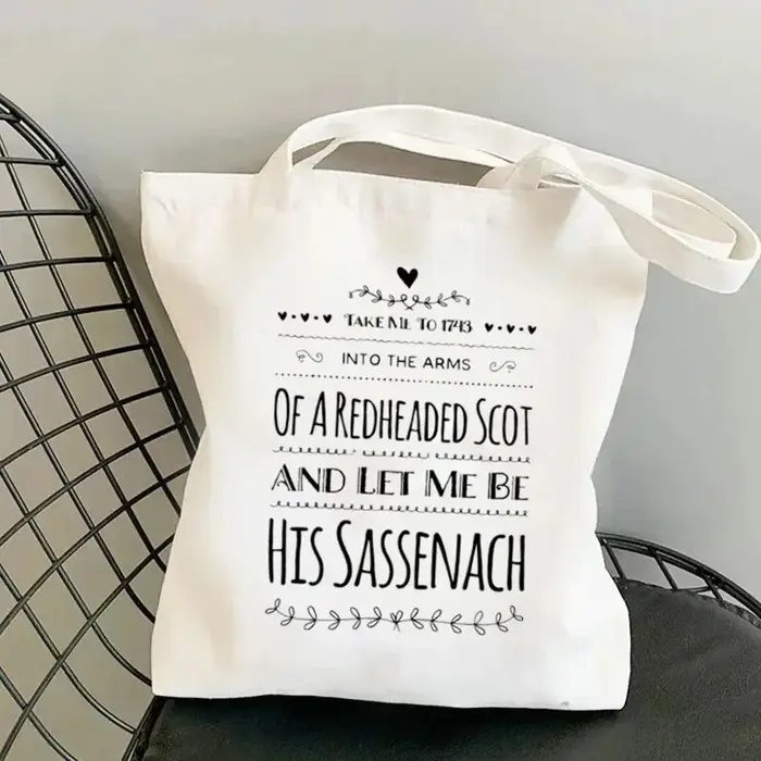 Shopper Lallybroch Outlander Kawaii sac Harajuku femmes sac à provisions toile Shopper sac fille sac