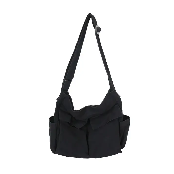 Sac à bandoulière en toile pour vêtements de travail, sacoche rétro de grande capacité, nouvelle cla