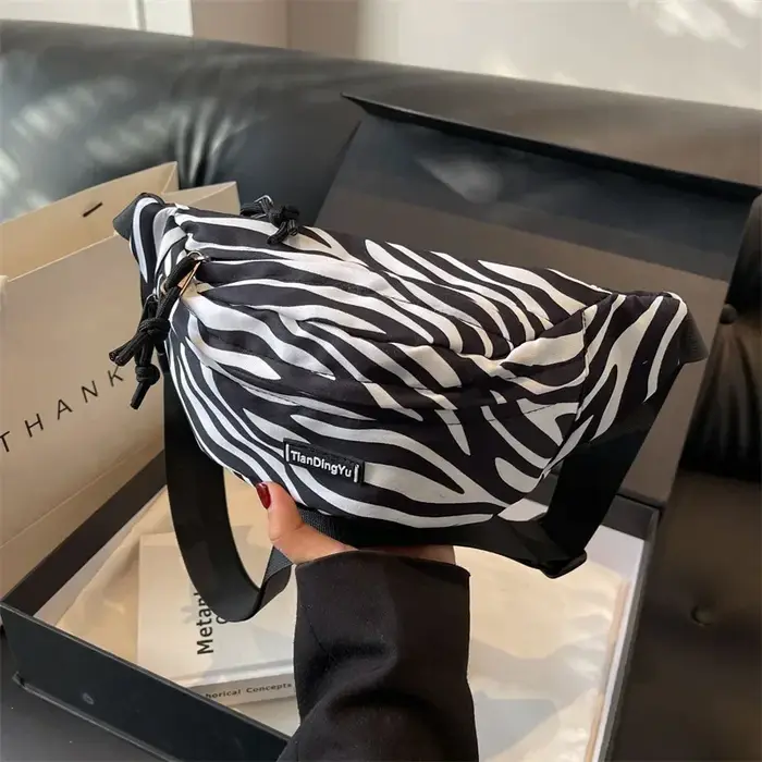 Vintage léopard imprimé Fanny Packs pour femmes mode zèbre rayure taille sac Portable femme