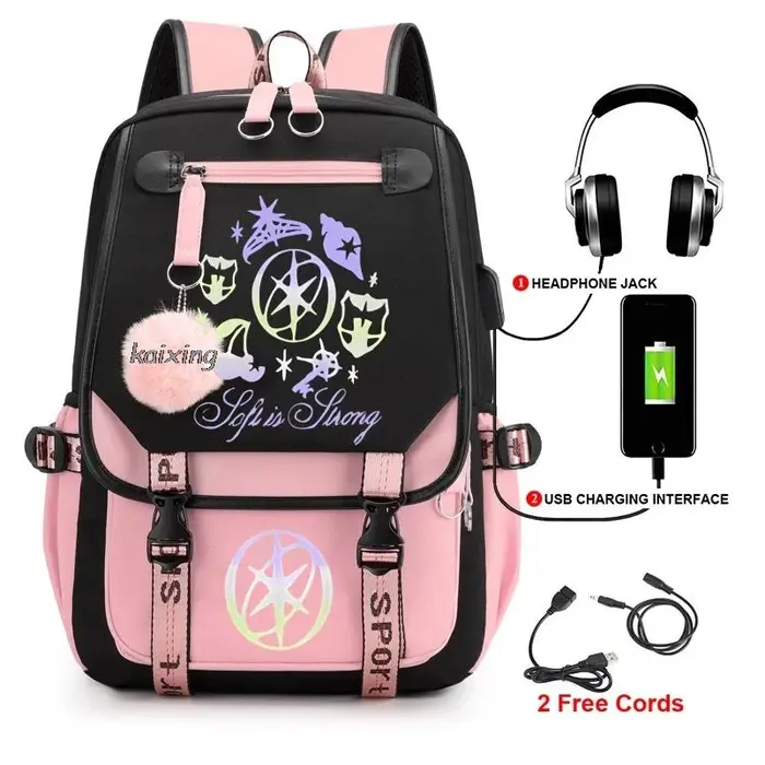 Kawaii chaud Katseye drôle impression sacs à dos doux capacité étudiant cartable collège