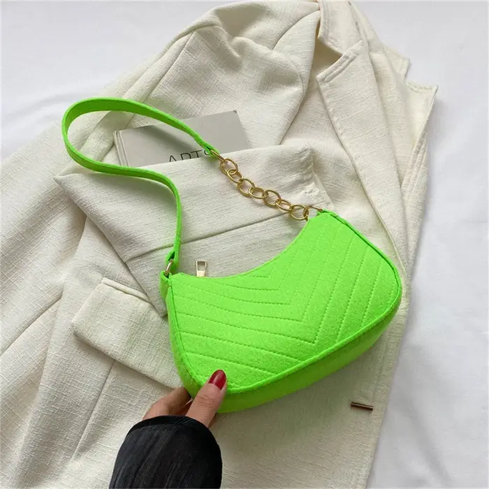 Mini sac à bandoulière en feutre pour femmes