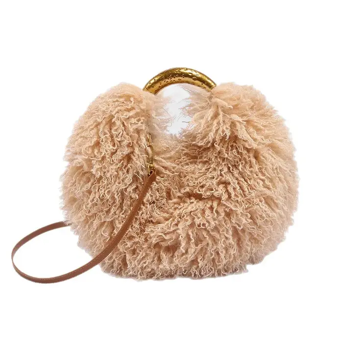 Nouveau sac à main en fourrure pour femme