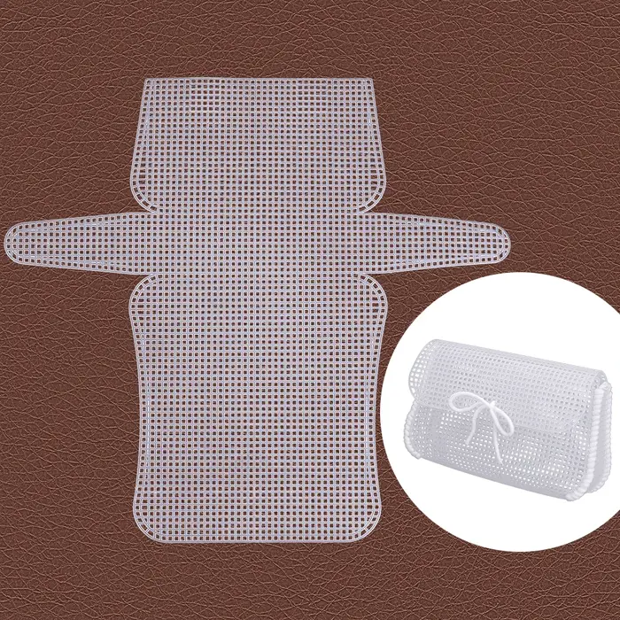 Lot de 6 grilles en plastique blanches pour le crochet et le tricot