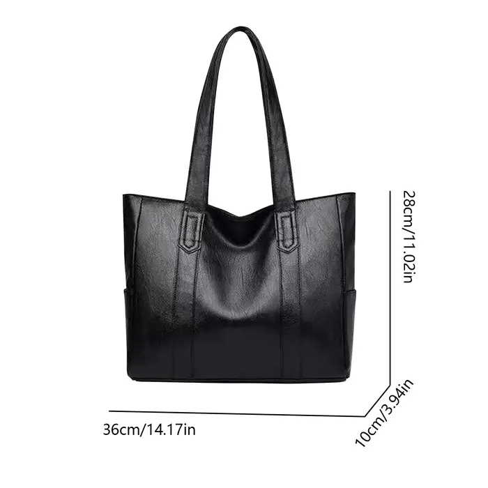 Sac seau en cuir ciré pour femmes