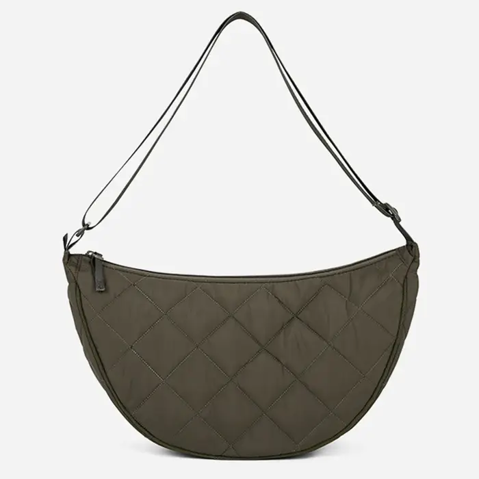 Sac à bandoulière matelassé à grille de diamant