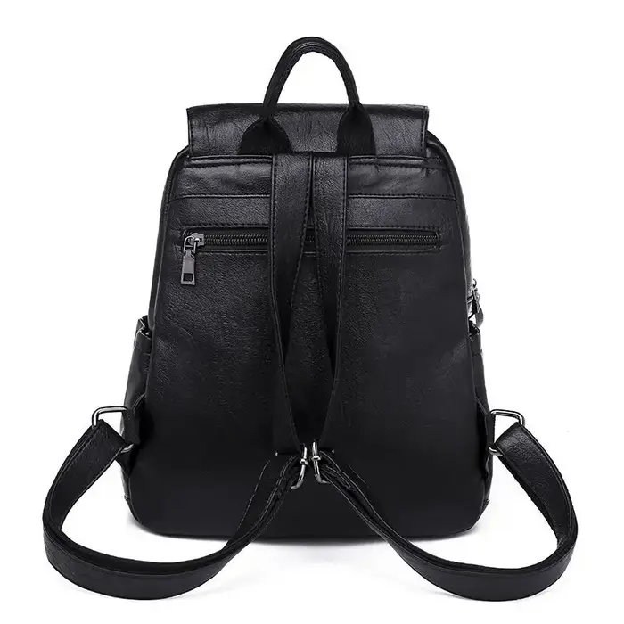 Sac à dos femme voyage grand sac à dos en cuir PU sac à main cartable pour filles