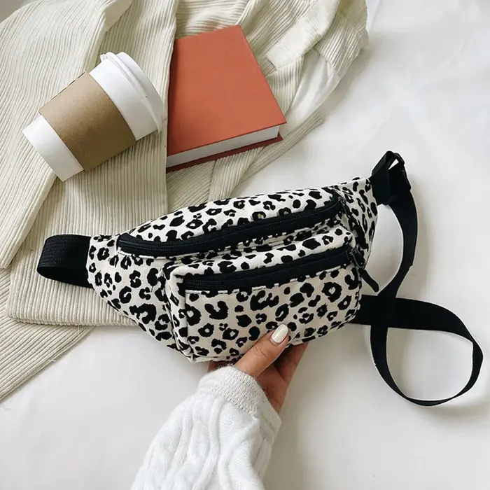 Sac banane en flanelle pour femmes