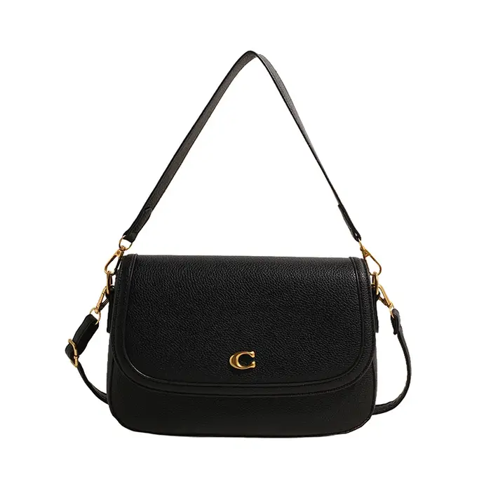 Sac à bandoulière pour femme rétro de luxe, sac à bandoulière élégant en cuir, sac fourre-tout haut