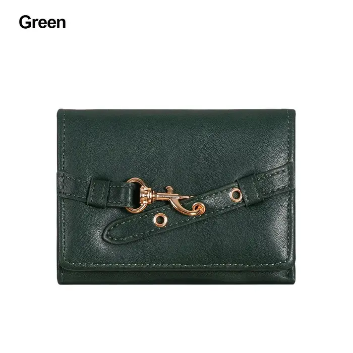 Portefeuilles de luxe en cuir PU, porte-cartes, porte-monnaie à rabat court, grande capacité, porte-