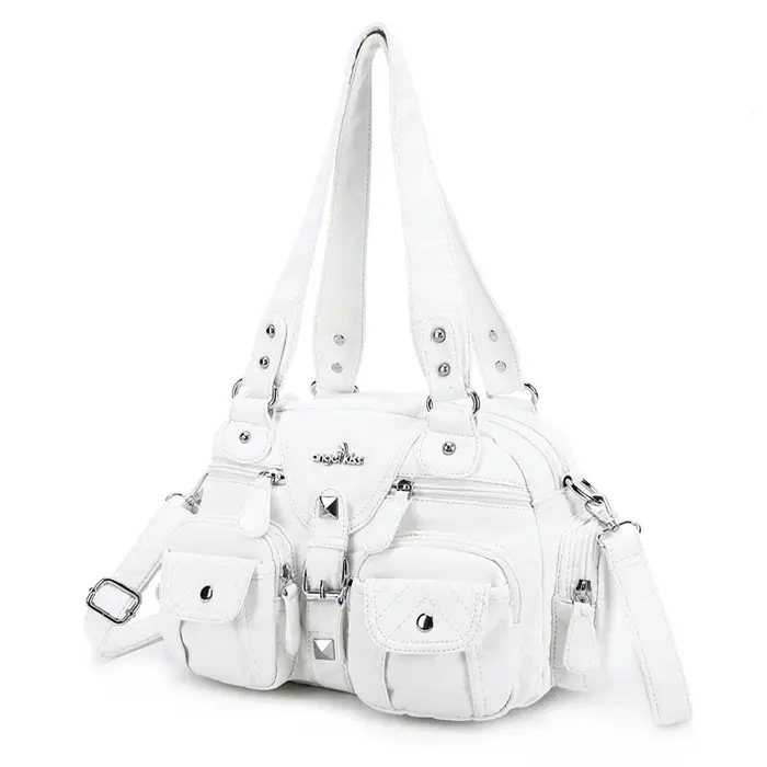 Sac à main Angel Kiss pour femme, petit sac à bandoulière en PU avec poignée supérieure, sac à bando