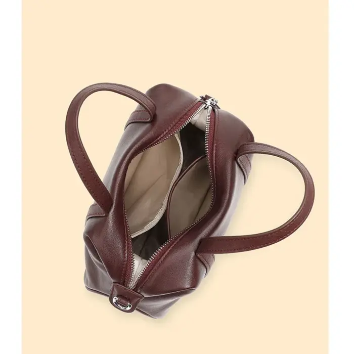 Sac à main en cuir de vachette naturel pour femme
