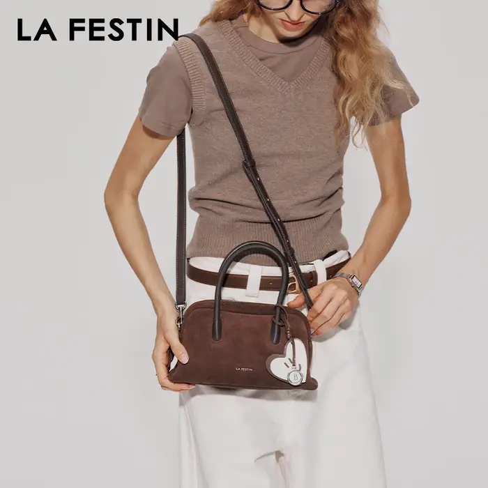 LA FESTIN sacs à main originaux nouveau sac en daim sac de banlieue pour femmes sac à bandoulière de luxe sac Boston