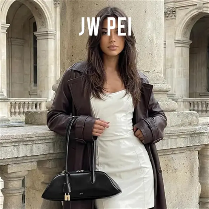 Sac bowling rétro JW PEI pour femme, sac Zora, sac baguette à porter sous le bras, sac à main bandou