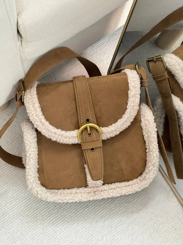 Sac en fourrure d'agneau pour femme
