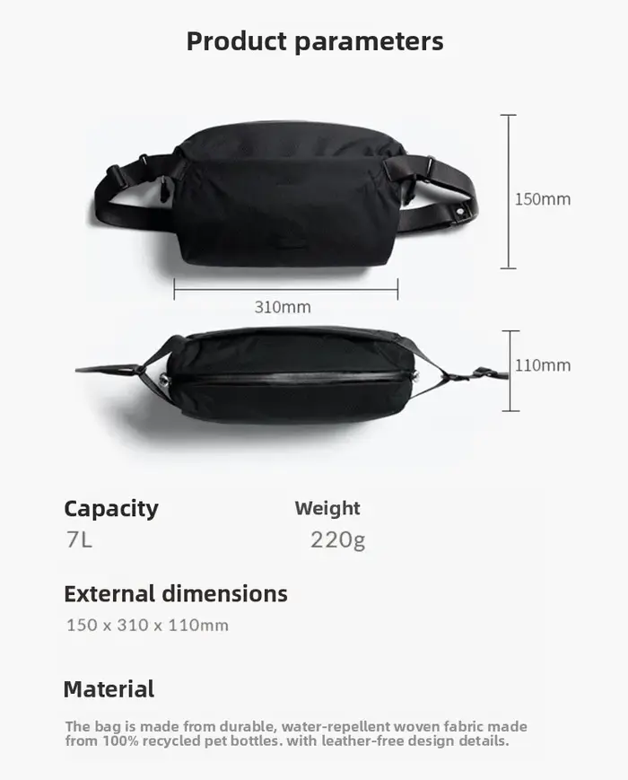 Bellroy 7L Sac bandoulière mini léger