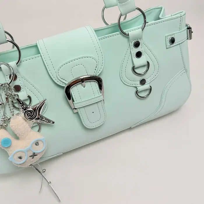Sac à main Hobo, sac à bandoulière pour femme style motard