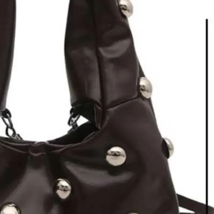 Sac à bandoulière clouté en cuir PU