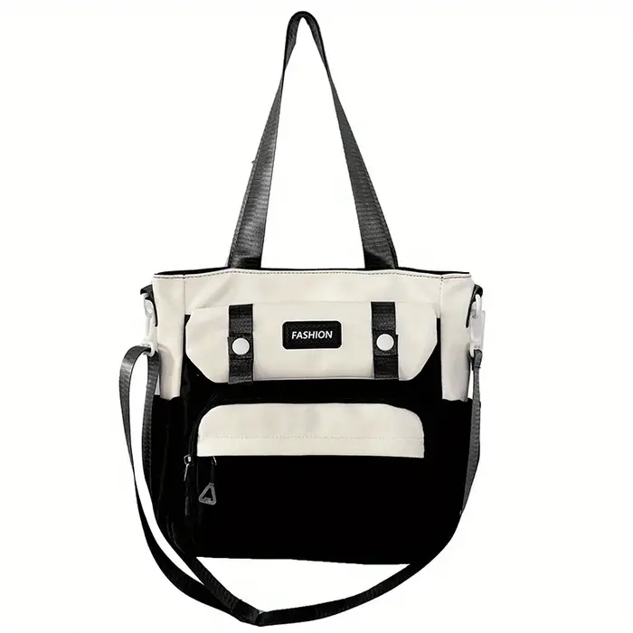 Sac fourre-tout en toile d'inspiration vintage chic pour femme
