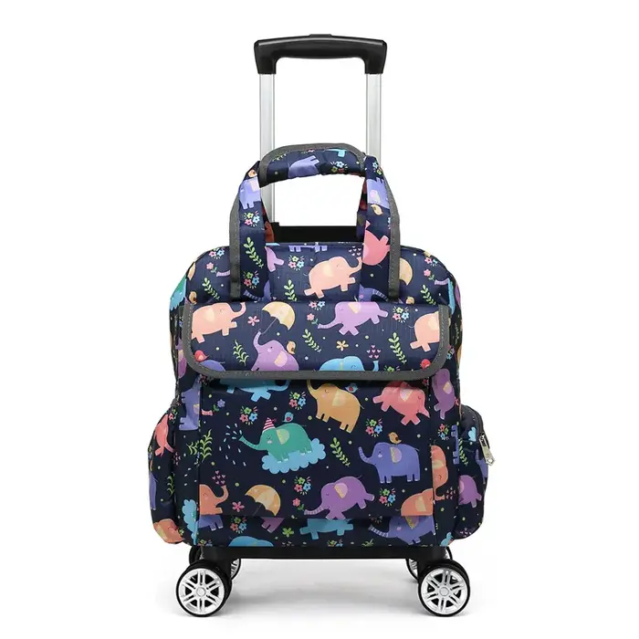 Sac polochon à roulettes pliable
