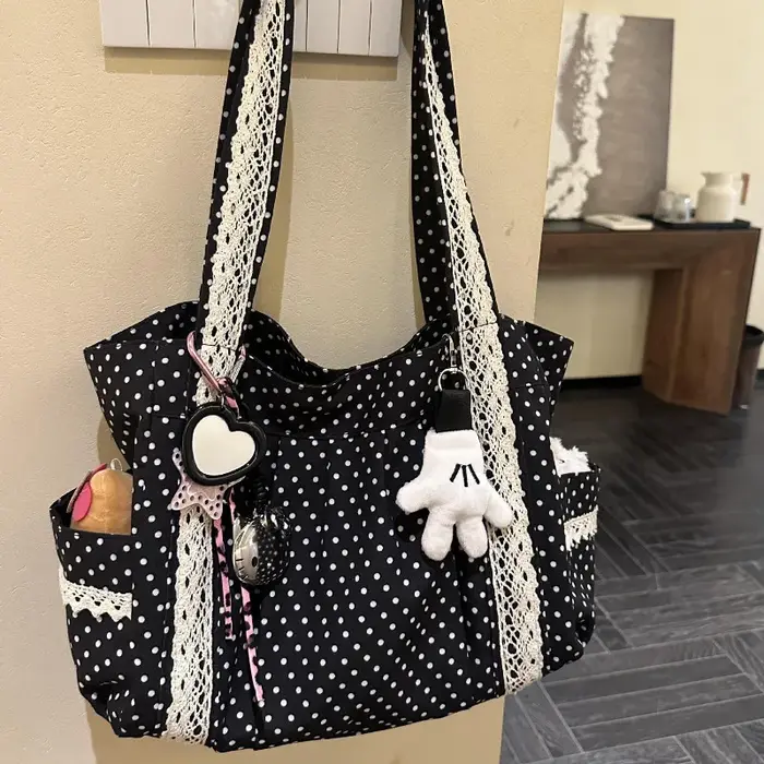 Sac à bandoulière en toile Vintage coréen pour femmes
