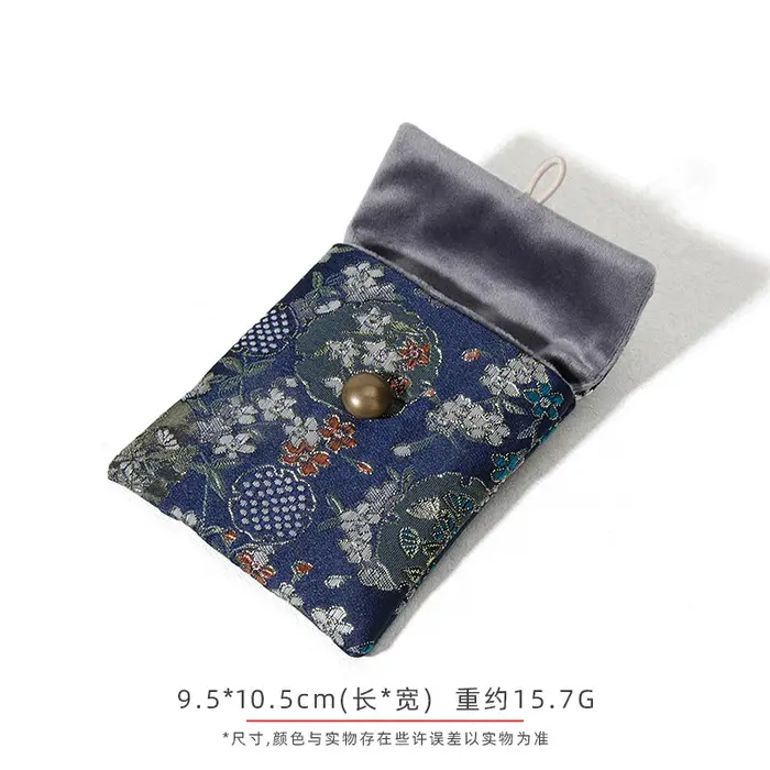 Sac à bijoux brodé Vintage, 1 pièce, sac de rangement pour Bracelet, collier et Bracelet