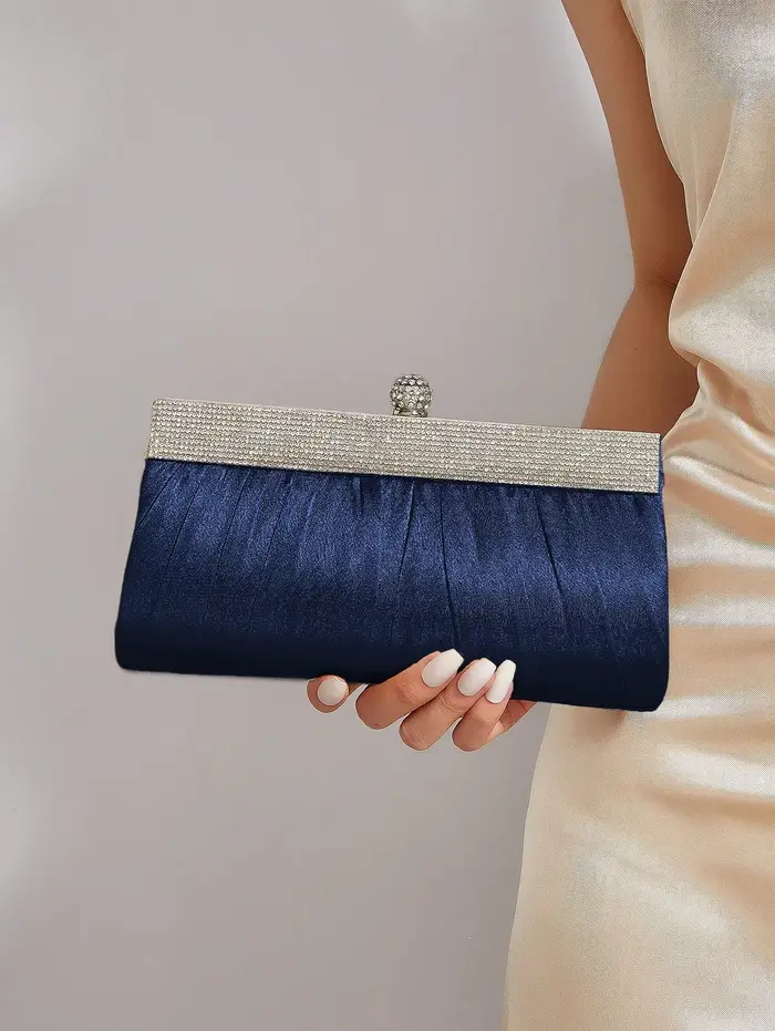 Pochette pour femme à la mode, élégante et scintillante avec strass, sac de soirée, sac de fête, sac