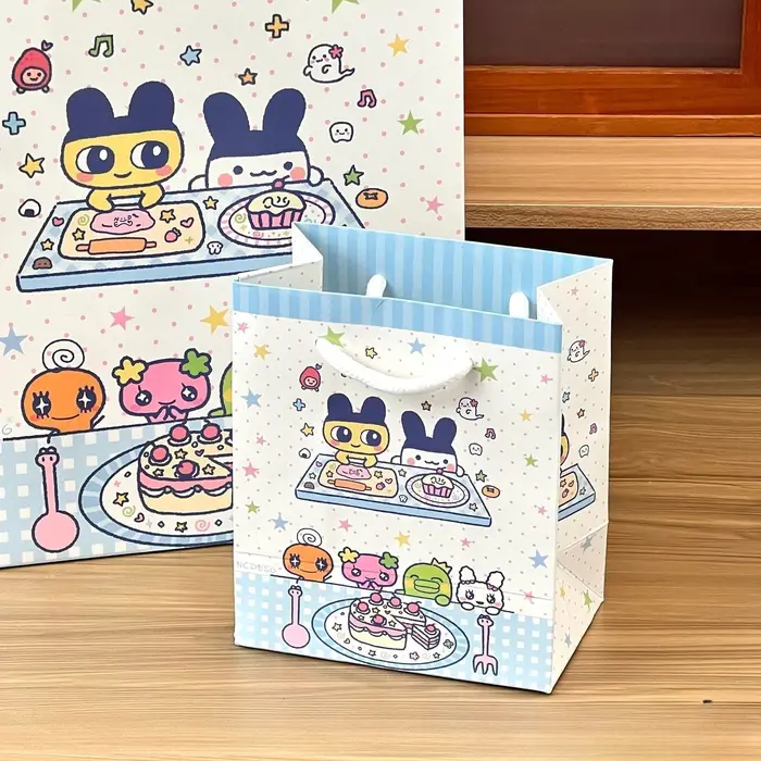 Sac cadeau Tamagotchi, sac fourre-tout en carton rigide épaissi