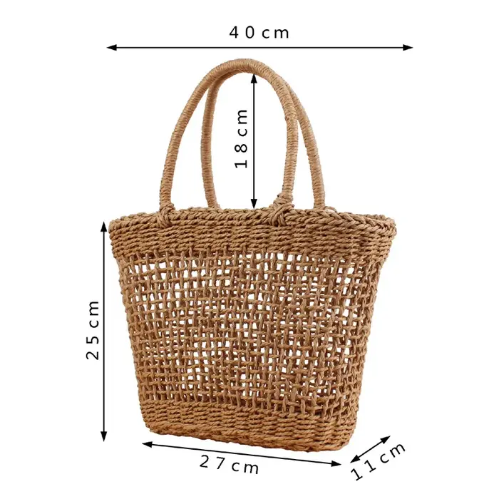 Sac à main bohème en paille pour femmes