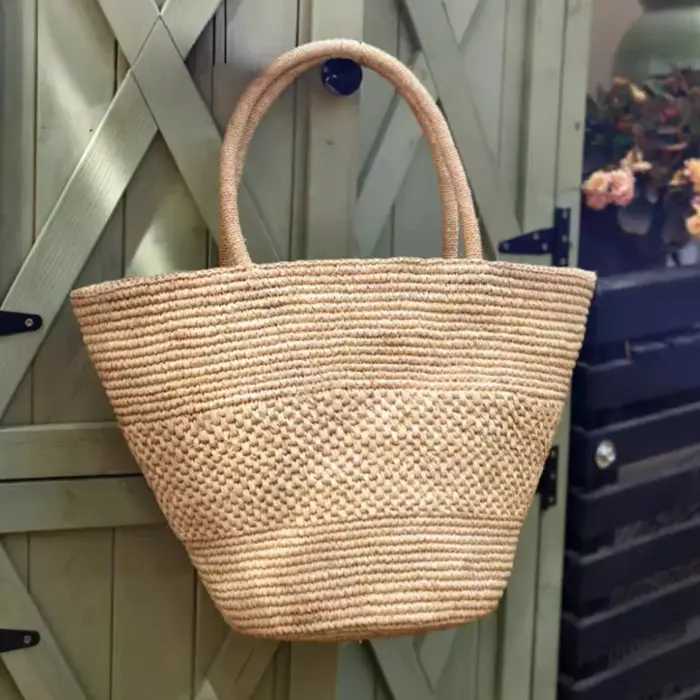 Mode plage naturel raphia paille sacs grand sac à main à bandoulière dame sac