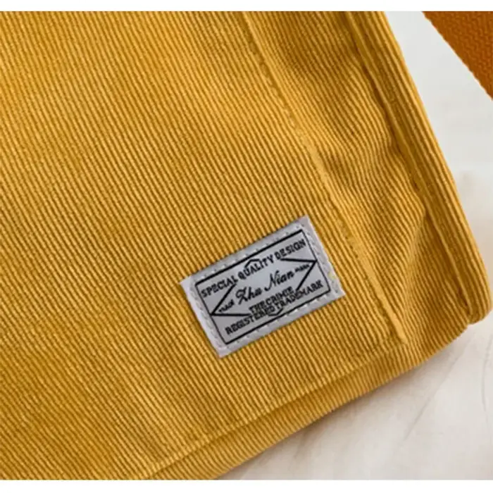Sac à main Simple en velours côtelé pour femmes