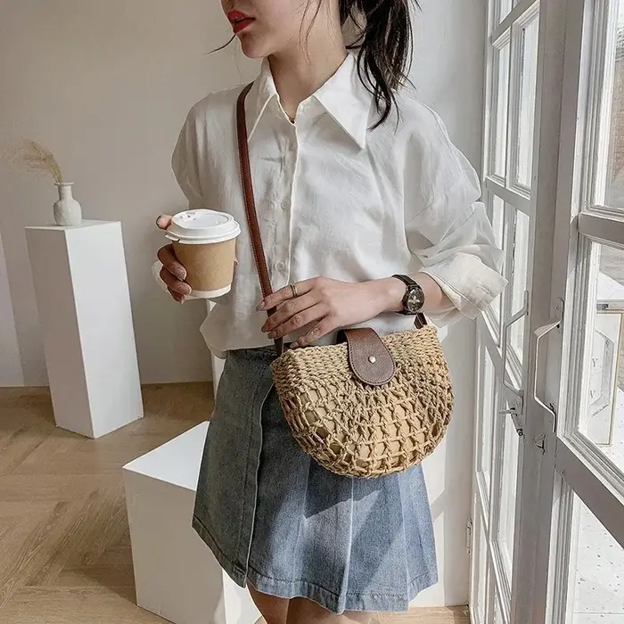 Sac de paille d'été pour femmes