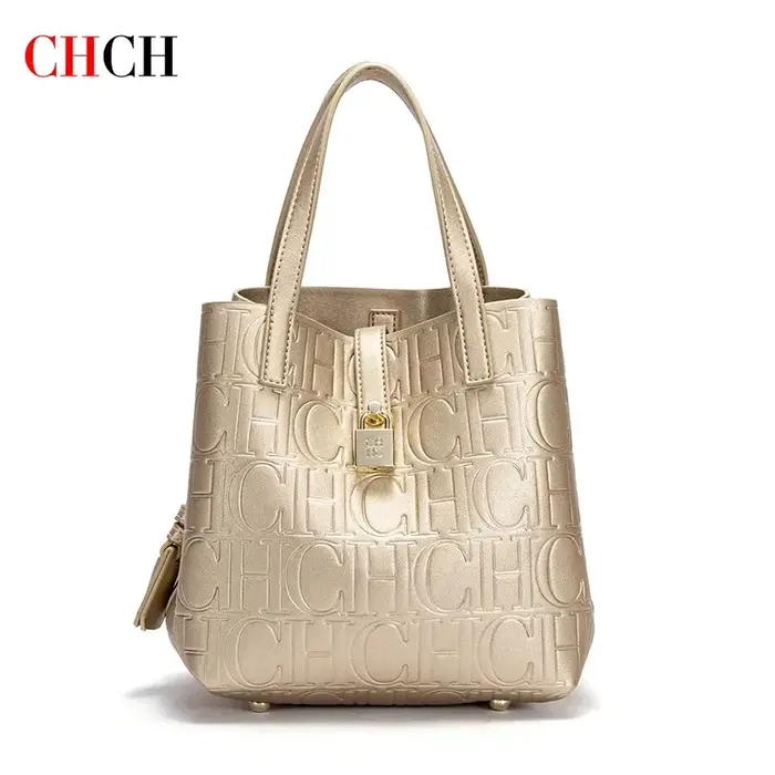 CHCH Sac fourre-tout pour femme – 2025 nouveau sac à main en cuir gaufré, sac à bandoulière de shopp