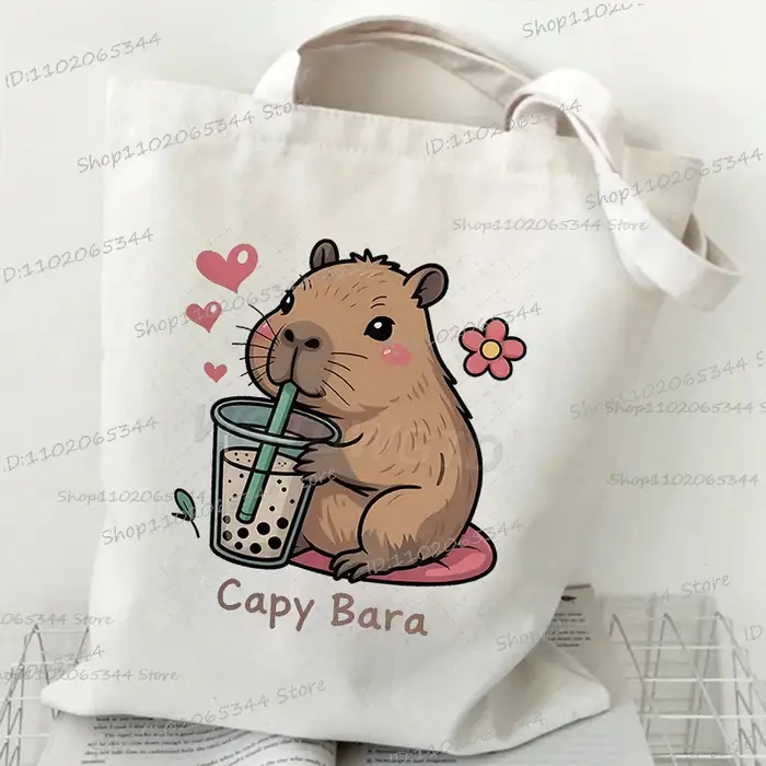 Capybara drôle Anime femmes hommes sac à main Style de bande dessinée Animal
