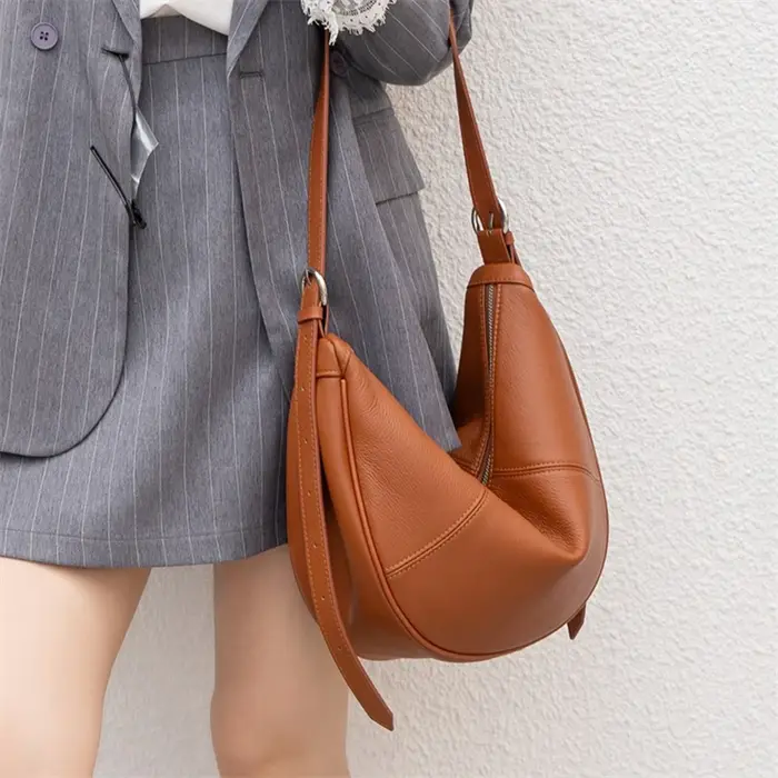 Sacs Hobo en cuir véritable BURMINSA pour femmes