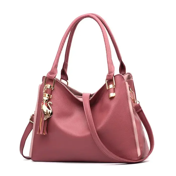 Sac à bandoulière en cuir souple grande capacité pour femme
