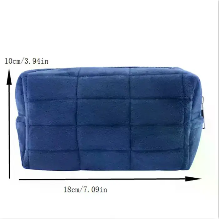 Trousse de maquillage élégante en fourrure pour femmes