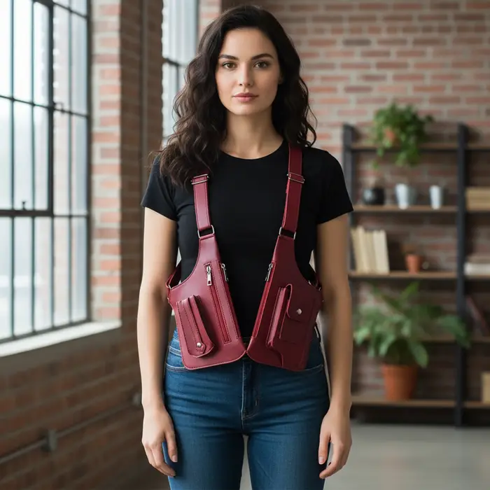 Sac à bandoulière en cuir PU