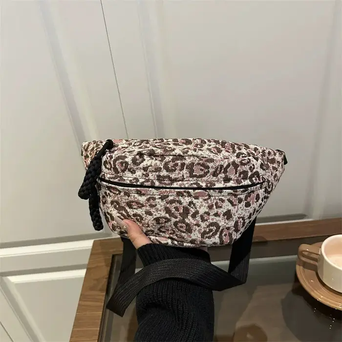 Sac banane imprimé léopard