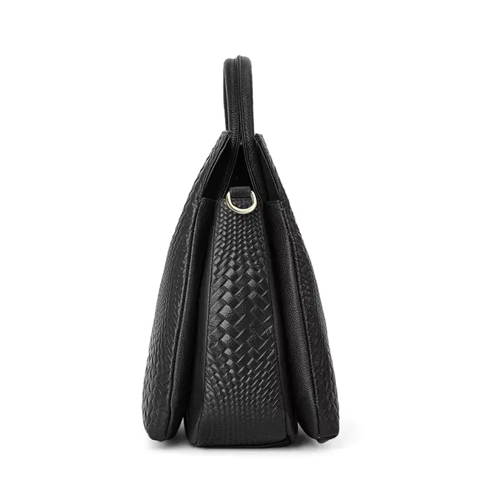 Aidrani Le sac à main en cuir véritable pour femme avec de motifs tissés luxueux est une grande capacité et un sac